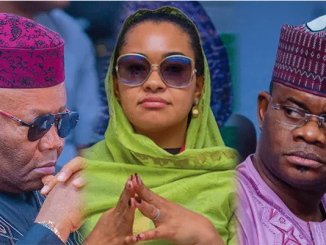 Natasha and Yahaya Bello