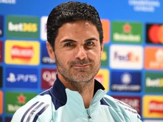 UCL: Arteta urges Arsenal to “live the moment” ahead of PSG clash