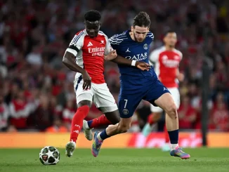 Champions League: PSG defeat Arsenal 1-0 in semi-final first leg