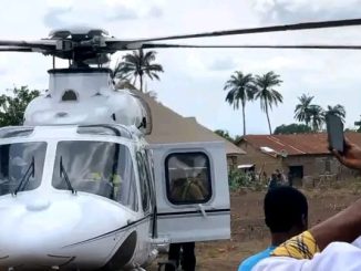 Despite Ban Against Public Gatherings In Kogi, Suspended Senator Natasha Storms Hometown With Chopper
