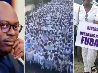No more Fubara: Drama as pro-emergency rule protest breaks out Rivers