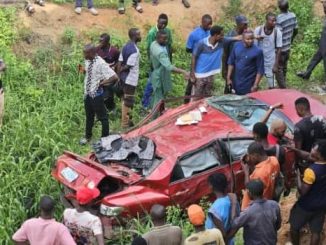 Female Driver Survives After Car Falls Off Otedola Bridge In Lagos