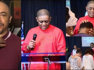 "God don call FFK" – Daddy Freeze reacts to photos of Femi Fani-Kayode laying hands on people in church