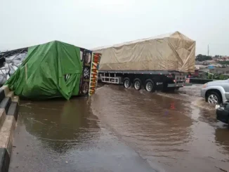 Gridlock As Truck Overturns At Otedola Bridge