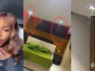 Lady rants as rain leaks into her service apartment in Lekki Phase 1