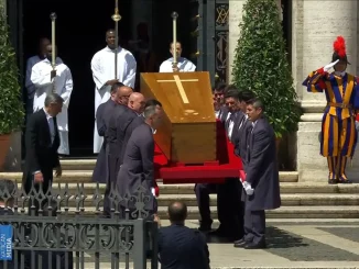 Pope Francis' coffin arrives Santa Maria Maggiore for burial