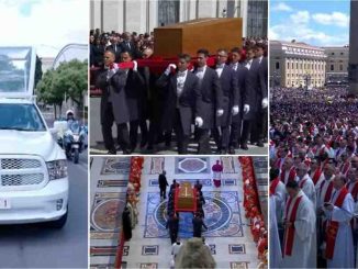 Pope Francis’ coffin arrives in Rome for burial