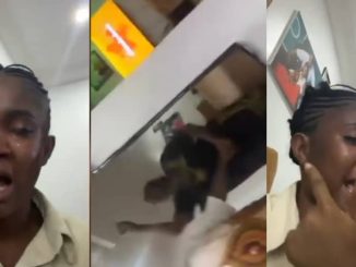 Pregnant woman cries as husband's mother allegedly assaults her while he and their kids watch