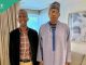 Ex-EFCC Boss Bawa Pays Surprise Visit to Buhari in London, Photos Surface