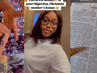 Lady Shares Her Christian Mother's Reaction To Her Getting A Henna Tatt00 (VIDEO)