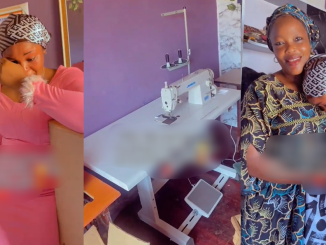 Lady receives her dream sewing machine as a birthday gift from her mum (WATCH)
