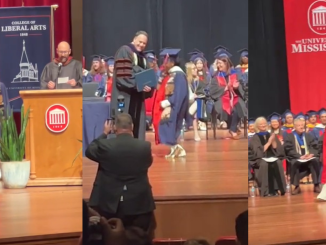 "It's not hard to identify a properly trained Yoruba lady" – Nigerian lady almost knelt to receive her degree at a university abroad (WATCH)