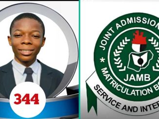 JAMB Result 2025: Nigerian Boy Scores 344 in UTME, Makes 98 Marks in Physics and 90 Chemistry