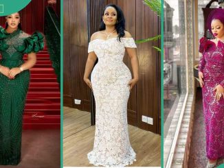 70+ latest Nigerian lace styles and designs for fashionable ladies (photos)