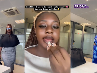 Lady Shares The Various Outfits She Wore To Work As A "Busty Babe" (VIDEO)