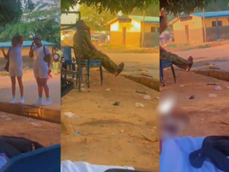 Corps member gets disc!plined for waving at a soldier at orientation camp (WATCH)