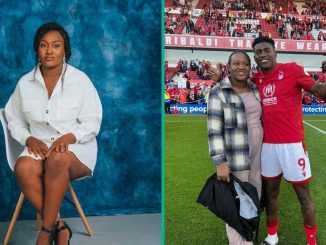 Meet Taiye Jesudun: Taiwo Awoniyi’s Wife Clings to Faith As Football Star Battles in Coma
