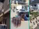 Video: Man Heroically Holds Baby while Hanging from Balcony of Building Engulfed by Fire in Lagos
