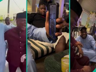 Bright Chimezie Gushes as He Speaks with Gov Adeleke During Davido’s Star-Studded Dinner