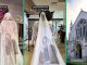 Bride Walks Down Aisle With Late Mother's Photo Engraved on Her Wedding Veil, Video Stirs Emotions
