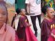 Lady expresses surprise after seeing her 5-year-old sister give an impressive speech at her graduation (WATCH)
