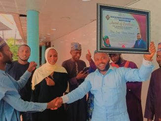 Idemudo Receives Prestigious 'Harbinger Of Academic Excellence In Africa’ Award