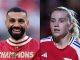 Mohamed Salah and Arsenal striker Alessia Russo