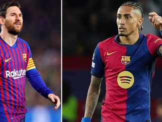 UCL: Raphinha breaks Lionel Messi's record in Barça's 3-3 draw with Inter Milan