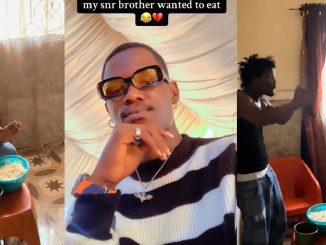 "When she saw the food my snr brother wanted to eat" – Hilarious moment man reveals what his mom did to his sibling.